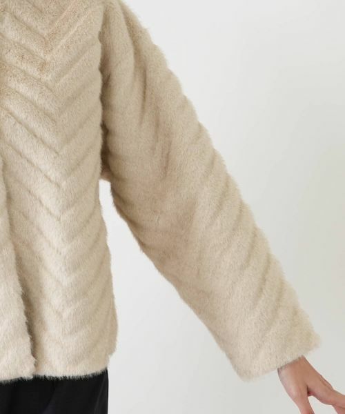 Leilian PLUS HOUSE / レリアンプラスハウス テーラードジャケット | フェイクファージャケット【セレモニー】【Leilian WHITE LABEL】 | 詳細15