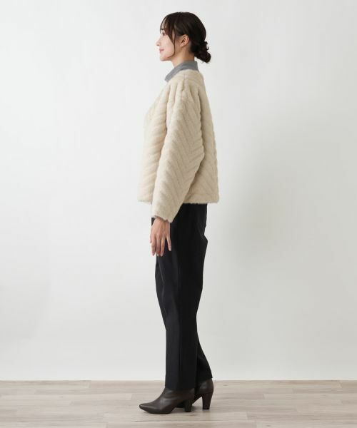 Leilian PLUS HOUSE / レリアンプラスハウス テーラードジャケット | フェイクファージャケット【セレモニー】【Leilian WHITE LABEL】 | 詳細6