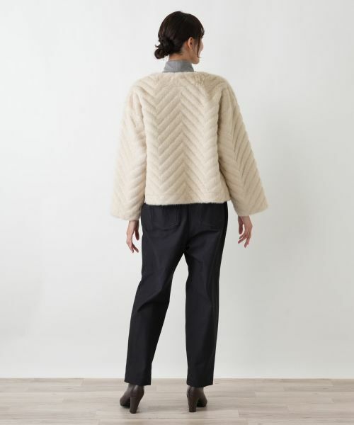 Leilian PLUS HOUSE / レリアンプラスハウス テーラードジャケット | フェイクファージャケット【セレモニー】【Leilian WHITE LABEL】 | 詳細7