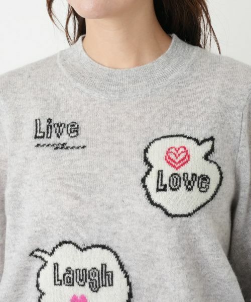 Leilian PLUS HOUSE / レリアンプラスハウス ニット・セーター | ロゴカシミヤニットプルオーバー【NEMIKA】 | 詳細13