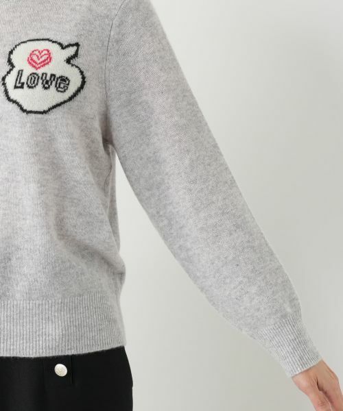 Leilian PLUS HOUSE / レリアンプラスハウス ニット・セーター | ロゴカシミヤニットプルオーバー【NEMIKA】 | 詳細15