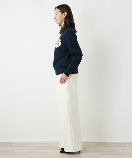 Leilian PLUS HOUSE / レリアンプラスハウス ニット・セーター | ロゴカシミヤニットプルオーバー【NEMIKA】 | 詳細2