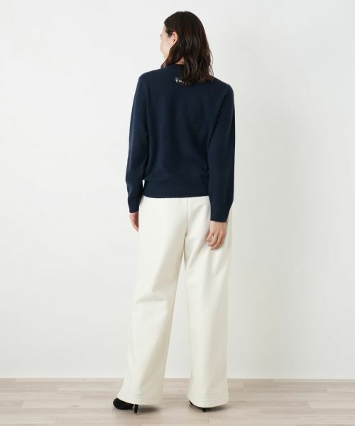 Leilian PLUS HOUSE / レリアンプラスハウス ニット・セーター | ロゴカシミヤニットプルオーバー【NEMIKA】 | 詳細3