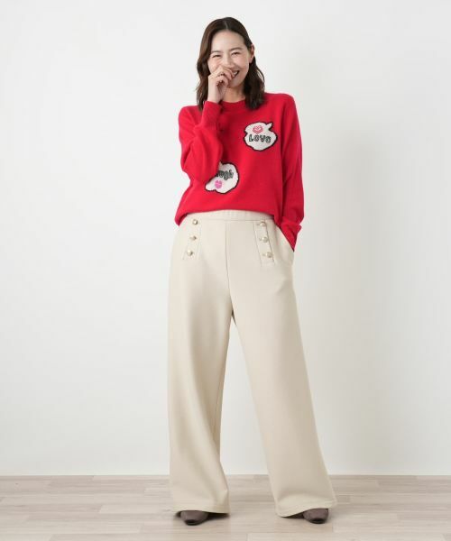 Leilian PLUS HOUSE / レリアンプラスハウス ニット・セーター | ロゴカシミヤニットプルオーバー【NEMIKA】 | 詳細4