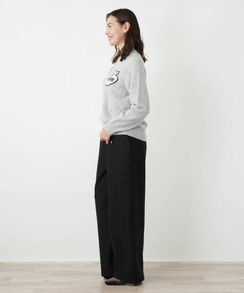 Leilian PLUS HOUSE / レリアンプラスハウス ニット・セーター | ロゴカシミヤニットプルオーバー【NEMIKA】 | 詳細8