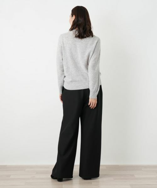 Leilian PLUS HOUSE / レリアンプラスハウス ニット・セーター | ロゴカシミヤニットプルオーバー【NEMIKA】 | 詳細9
