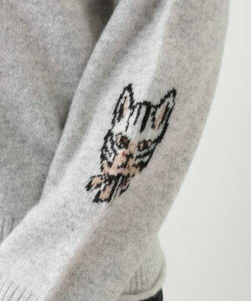 Leilian PLUS HOUSE / レリアンプラスハウス ニット・セーター | 猫モチーフカシミヤニットプルオーバー【NEMIKA】 | 詳細16