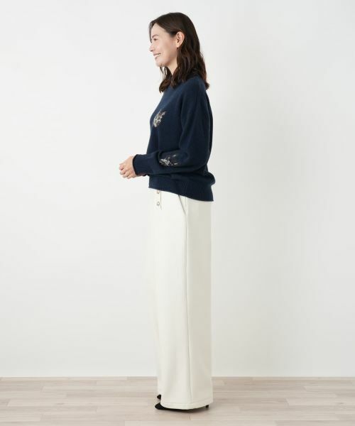 Leilian PLUS HOUSE / レリアンプラスハウス ニット・セーター | 猫モチーフカシミヤニットプルオーバー【NEMIKA】 | 詳細5