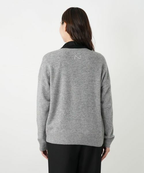 Leilian PLUS HOUSE / レリアンプラスハウス カーディガン・ボレロ | 猫モチーフカシミヤカーディガン【NEMIKA】 | 詳細12