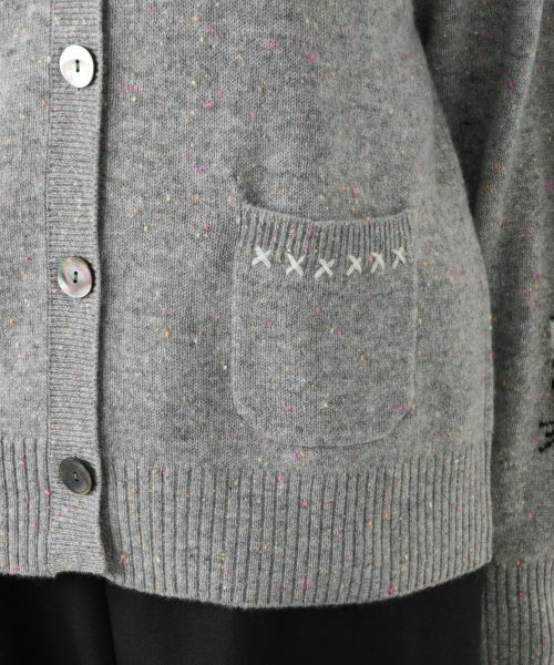 Leilian PLUS HOUSE / レリアンプラスハウス カーディガン・ボレロ | 猫モチーフカシミヤカーディガン【NEMIKA】 | 詳細17