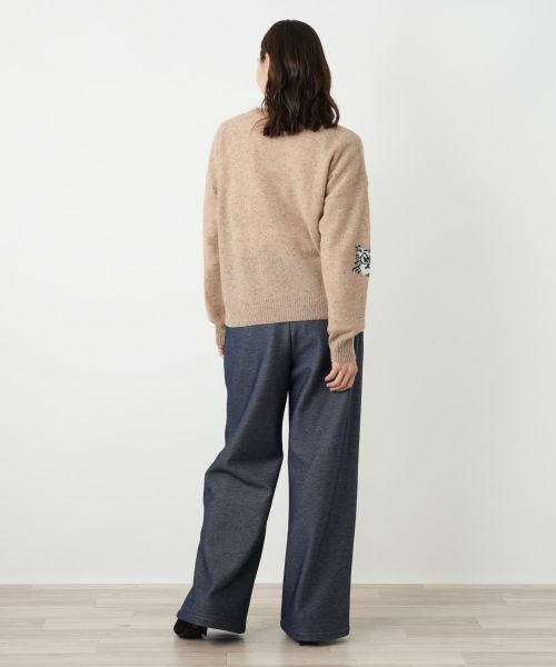 Leilian PLUS HOUSE / レリアンプラスハウス カーディガン・ボレロ | 猫モチーフカシミヤカーディガン【NEMIKA】 | 詳細3