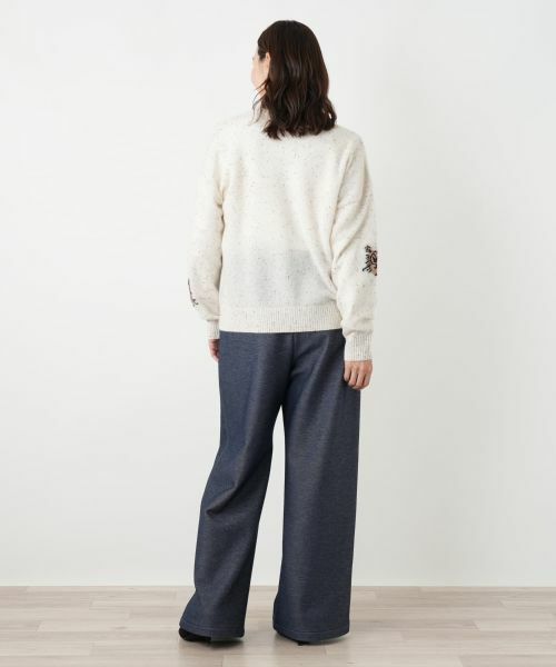 Leilian PLUS HOUSE / レリアンプラスハウス カーディガン・ボレロ | 猫モチーフカシミヤカーディガン【NEMIKA】 | 詳細6