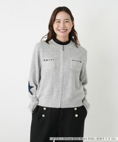 Leilian PLUS HOUSE / レリアンプラスハウス テーラードジャケット | ジップアップカシミヤカーディガン【NEMIKA】