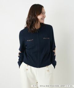 Leilian PLUS HOUSE / レリアンプラスハウス テーラードジャケット | ジップアップカシミヤカーディガン【NEMIKA】