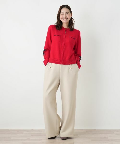 Leilian PLUS HOUSE / レリアンプラスハウス テーラードジャケット | ジップアップカシミヤカーディガン【NEMIKA】 | 詳細1