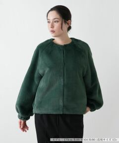 Leilian PLUS HOUSE / レリアンプラスハウス テーラードジャケット | フェイクファーブルゾン【BOURGE】