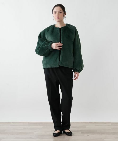 Leilian PLUS HOUSE / レリアンプラスハウス テーラードジャケット | フェイクファーブルゾン【BOURGE】 | 詳細1