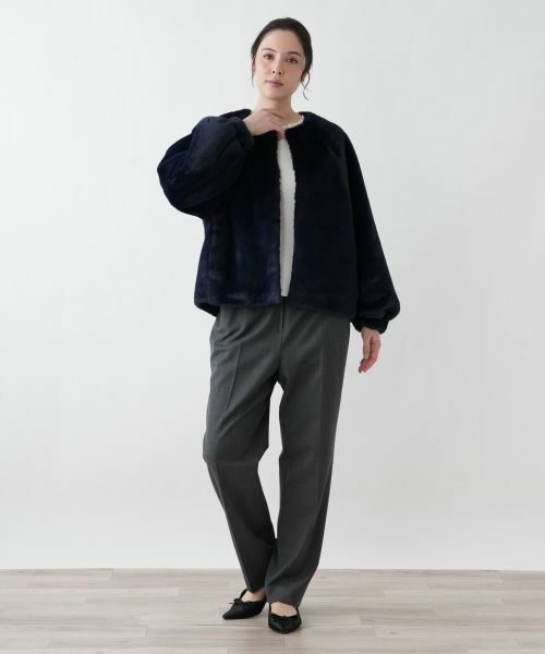 Leilian PLUS HOUSE / レリアンプラスハウス テーラードジャケット | フェイクファーブルゾン【BOURGE】 | 詳細4