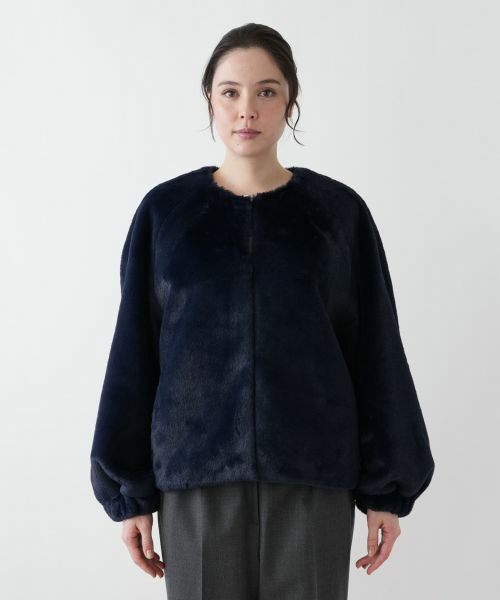 Leilian PLUS HOUSE / レリアンプラスハウス テーラードジャケット | フェイクファーブルゾン【BOURGE】 | 詳細7