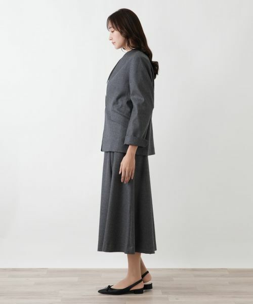 Leilian PLUS HOUSE / レリアンプラスハウス テーラードジャケット | ノーカラージャケット【BOURGE】 | 詳細2
