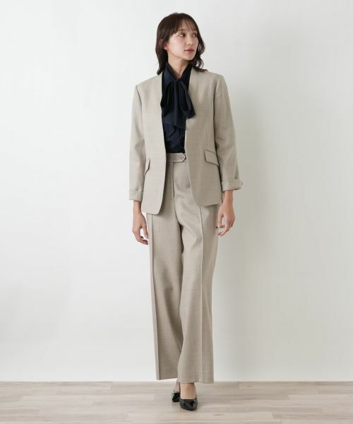 Leilian PLUS HOUSE / レリアンプラスハウス テーラードジャケット | ノーカラージャケット【BOURGE】 | 詳細4