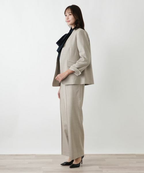 Leilian PLUS HOUSE / レリアンプラスハウス テーラードジャケット | ノーカラージャケット【BOURGE】 | 詳細5