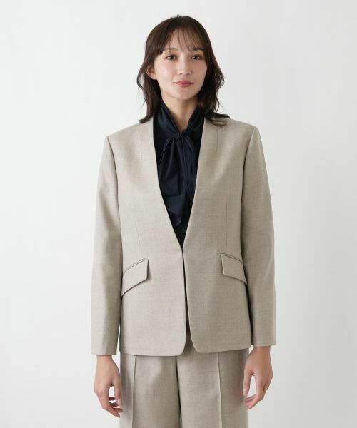 Leilian PLUS HOUSE / レリアンプラスハウス テーラードジャケット | ノーカラージャケット【BOURGE】 | 詳細7