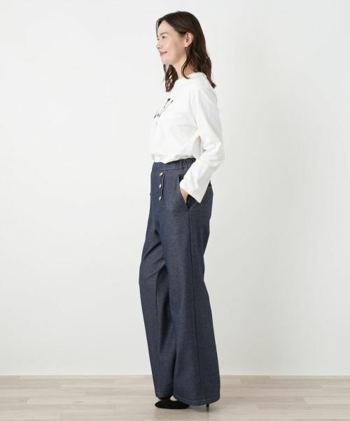 Leilian PLUS HOUSE / レリアンプラスハウス その他パンツ | マリン風裏起毛パンツ【NEMIKA】 | 詳細5