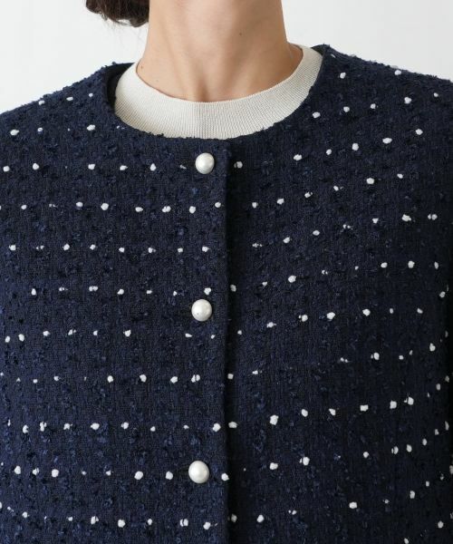 Leilian PLUS HOUSE / レリアンプラスハウス テーラードジャケット | ドットツイードジャケット【セレモニー】【Leilian WHITE LABEL】 | 詳細20