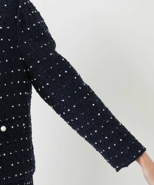 Leilian PLUS HOUSE / レリアンプラスハウス テーラードジャケット | ドットツイードジャケット【セレモニー】【Leilian WHITE LABEL】 | 詳細22