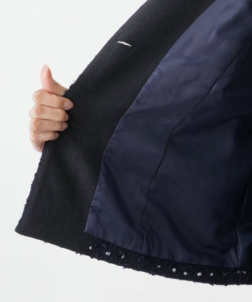 Leilian PLUS HOUSE / レリアンプラスハウス テーラードジャケット | ドットツイードジャケット【セレモニー】【Leilian WHITE LABEL】 | 詳細24