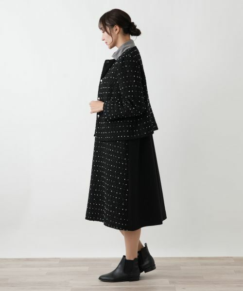 Leilian PLUS HOUSE / レリアンプラスハウス テーラードジャケット | ドットツイードジャケット【セレモニー】【Leilian WHITE LABEL】 | 詳細8