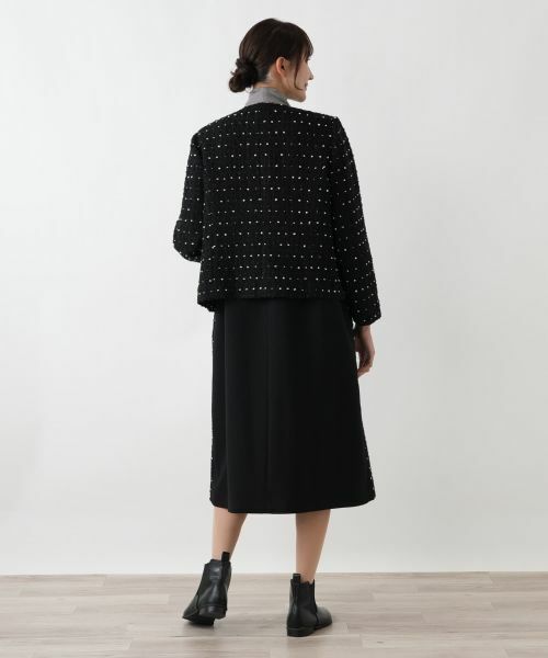 Leilian PLUS HOUSE / レリアンプラスハウス テーラードジャケット | ドットツイードジャケット【セレモニー】【Leilian WHITE LABEL】 | 詳細9