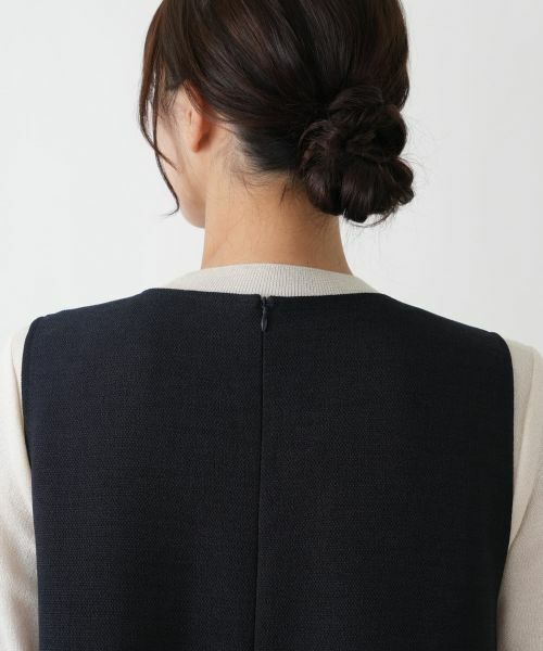 Leilian PLUS HOUSE / レリアンプラスハウス ロング・マキシ丈ワンピース | ドットツイードジャンパースカート【セレモニー】【Leilian WHITE LABEL】 | 詳細22