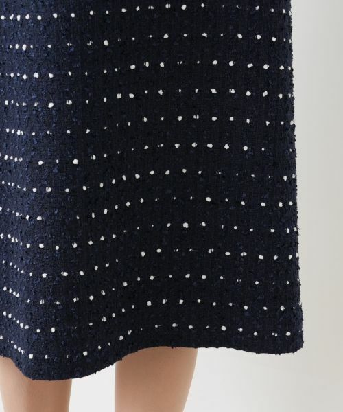 Leilian PLUS HOUSE / レリアンプラスハウス ロング・マキシ丈ワンピース | ドットツイードジャンパースカート【セレモニー】【Leilian WHITE LABEL】 | 詳細25