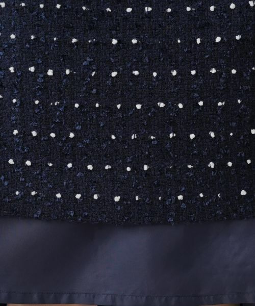 Leilian PLUS HOUSE / レリアンプラスハウス ロング・マキシ丈ワンピース | ドットツイードジャンパースカート【セレモニー】【Leilian WHITE LABEL】 | 詳細26