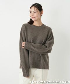 Leilian PLUS HOUSE / レリアンプラスハウス ニット・セーター | クルーネックニットプルオーバー【NEMIKA】
