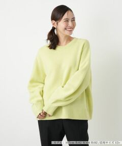 Leilian PLUS HOUSE / レリアンプラスハウス ニット・セーター | クルーネックニットプルオーバー【NEMIKA】