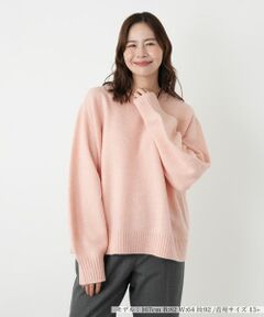Leilian PLUS HOUSE / レリアンプラスハウス ニット・セーター | クルーネックニットプルオーバー【NEMIKA】