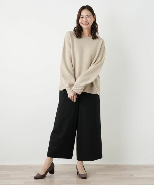 Leilian PLUS HOUSE / レリアンプラスハウス ニット・セーター | クルーネックニットプルオーバー【NEMIKA】 | 詳細1