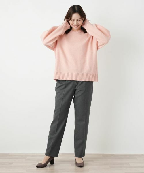 Leilian PLUS HOUSE / レリアンプラスハウス ニット・セーター | クルーネックニットプルオーバー【NEMIKA】 | 詳細10