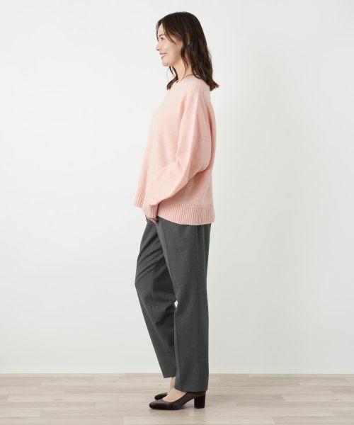 Leilian PLUS HOUSE / レリアンプラスハウス ニット・セーター | クルーネックニットプルオーバー【NEMIKA】 | 詳細11