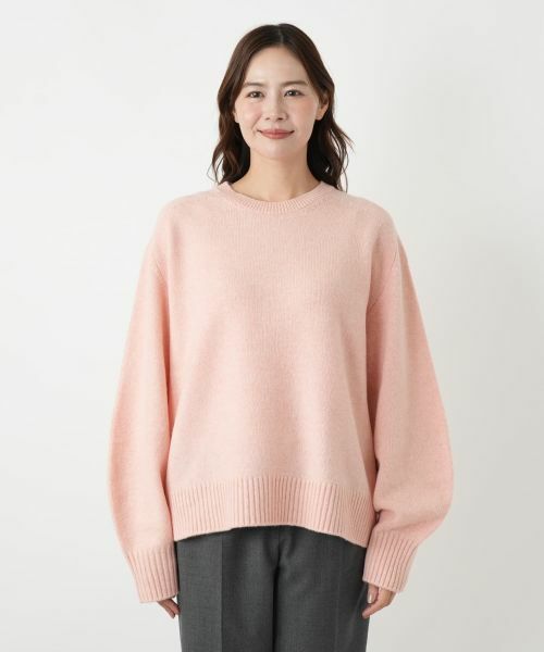 Leilian PLUS HOUSE / レリアンプラスハウス ニット・セーター | クルーネックニットプルオーバー【NEMIKA】 | 詳細13