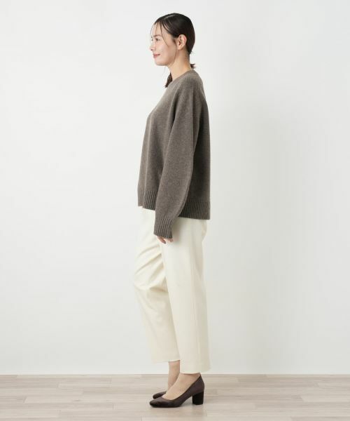 Leilian PLUS HOUSE / レリアンプラスハウス ニット・セーター | クルーネックニットプルオーバー【NEMIKA】 | 詳細8