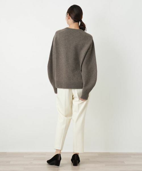 Leilian PLUS HOUSE / レリアンプラスハウス ニット・セーター | クルーネックニットプルオーバー【NEMIKA】 | 詳細9