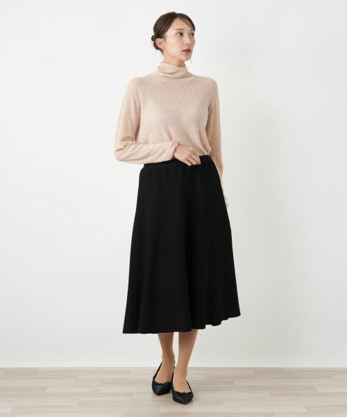 Leilian PLUS HOUSE / レリアンプラスハウス ミニ・ひざ丈スカート | フレアスカート【BOURGE】 | 詳細1