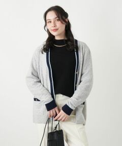 Leilian PLUS HOUSE / レリアンプラスハウス カーディガン・ボレロ | ウォッシャブルカシミヤハート柄カーディガン【25年11月カタログ】