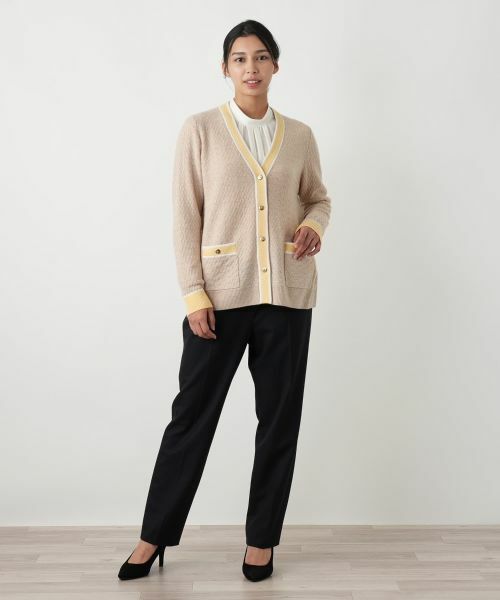 Leilian PLUS HOUSE / レリアンプラスハウス カーディガン・ボレロ | ウォッシャブルカシミヤハート柄カーディガン【25年11月カタログ】 | 詳細16