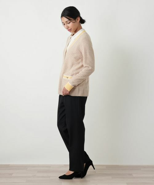 Leilian PLUS HOUSE / レリアンプラスハウス カーディガン・ボレロ | ウォッシャブルカシミヤハート柄カーディガン【25年11月カタログ】 | 詳細17