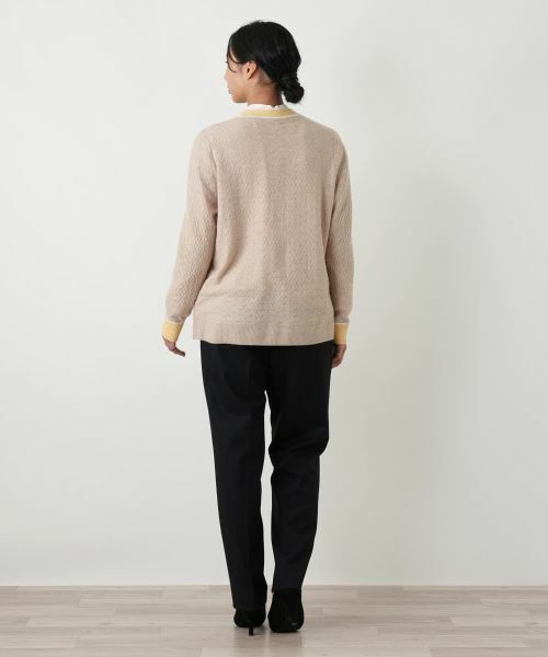 Leilian PLUS HOUSE / レリアンプラスハウス カーディガン・ボレロ | ウォッシャブルカシミヤハート柄カーディガン【25年11月カタログ】 | 詳細18